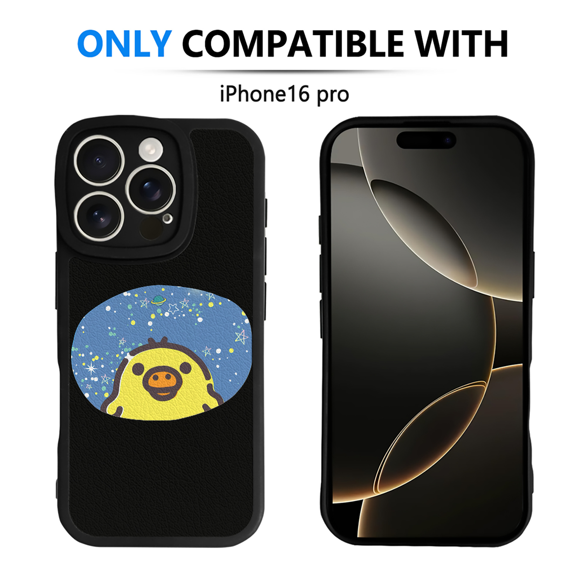 （画像用） リラックマ リラックマ キイロイトリ Rilakkuma Korilakkuma Kiiroitori 【iPhone 16シリーズ対応】シリコンスマホケース（レザー調） 材質：シリコン